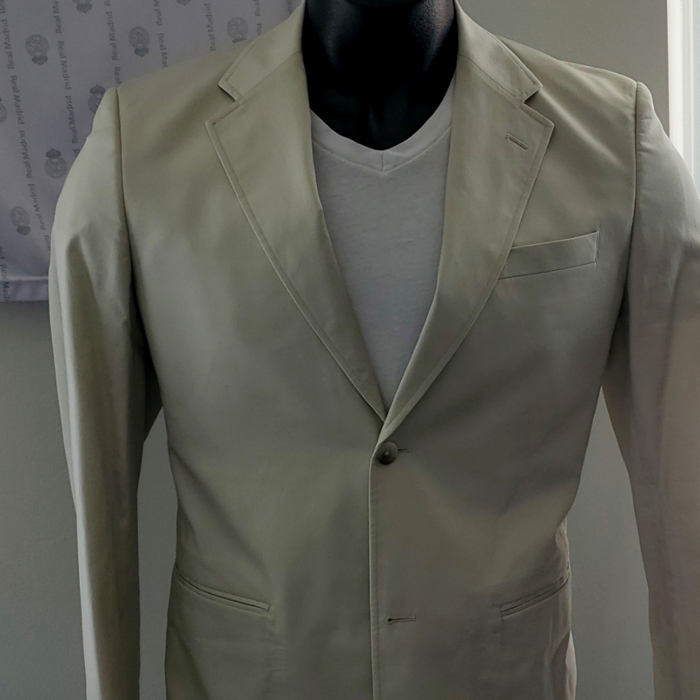 Perry Ellis Cotton Suit Separates Beige